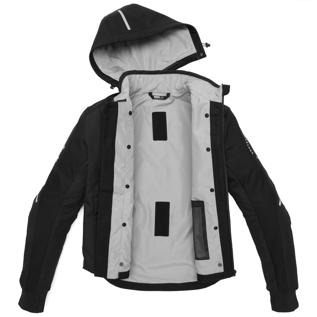 Spidi HOODIE ARMOR H2OUT Black/White