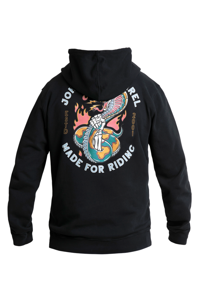 John Doe Hoodie Snake II Black