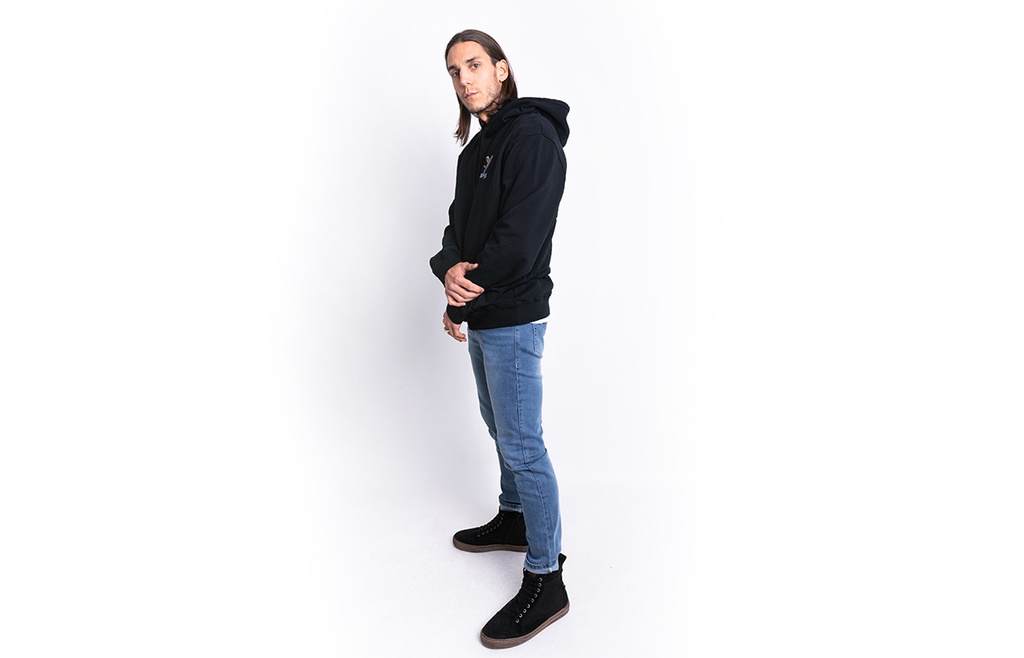 John Doe Hoodie Snake II Black