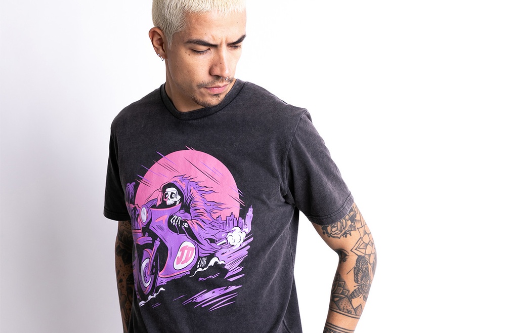 John Doe T-Shirt Palm Fade Out Black