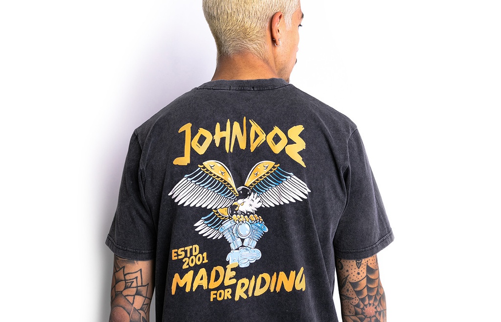 John Doe T-Shirt Eagle Fade Out Black