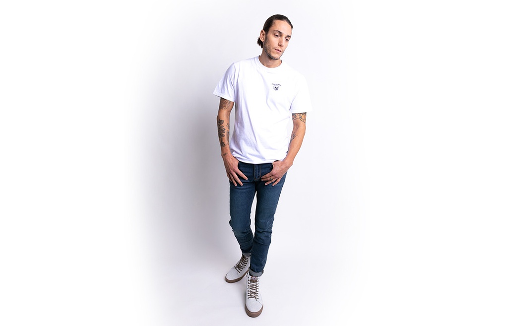 John Doe T-Shirt Live Fast Skull White