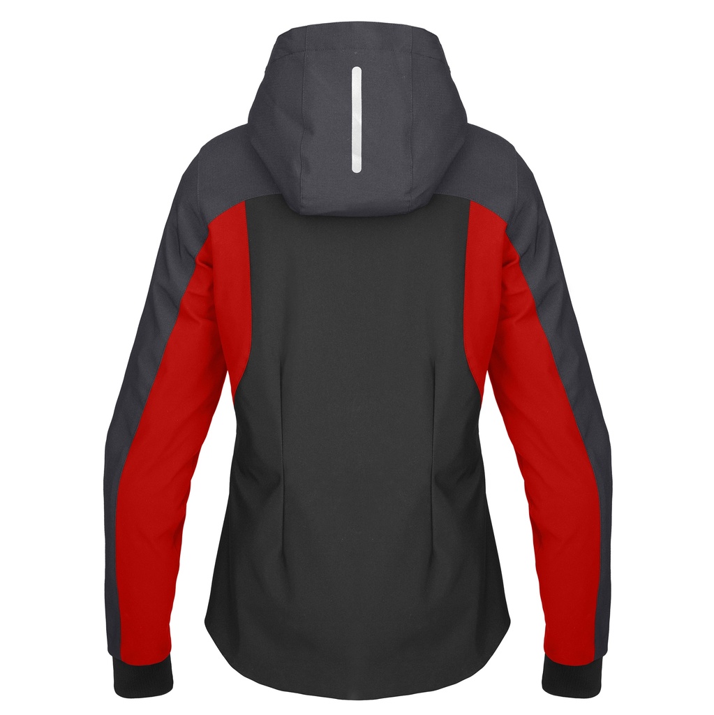Spidi HOODIE H2OUT II LADY Black/Anthracite/Fluo Red