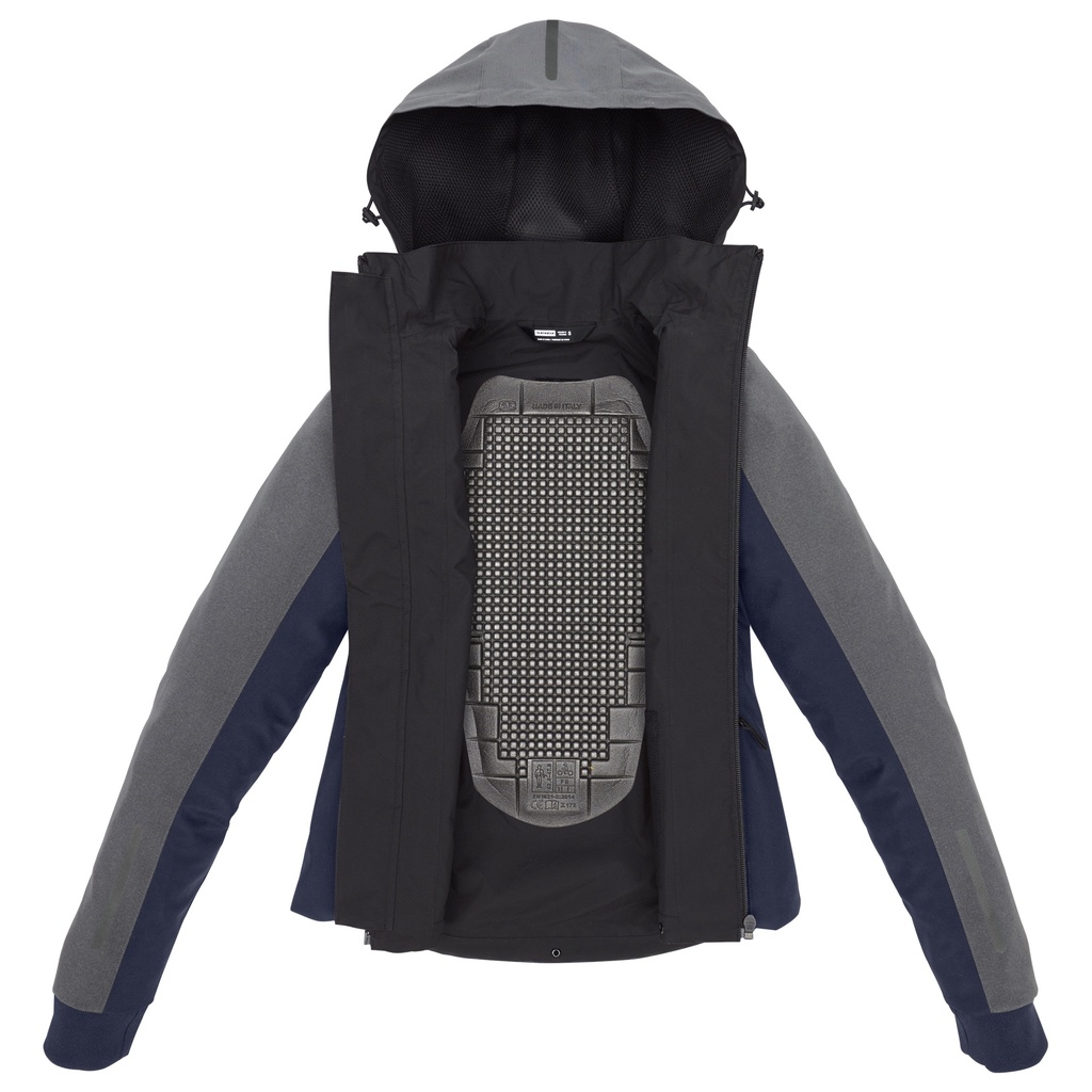 Spidi HOODIE H2OUT II LADY Blue/Silver