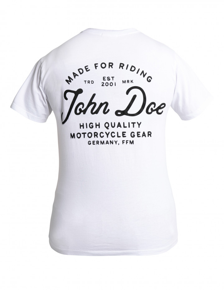 John Doe T-Shirt Women JD Lettering White