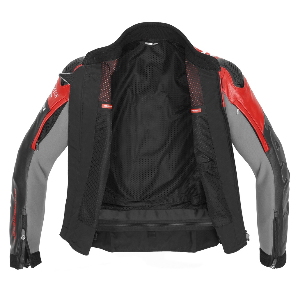 Spidi DP PROGRESSIVE LEATHER Red