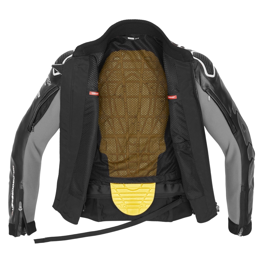 Spidi DP PROGRESSIVE LEATHER Black/White