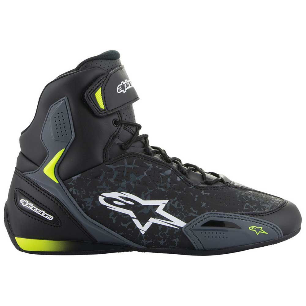 Alpinestars Faster-3 Shoes Black Yellow Fluo