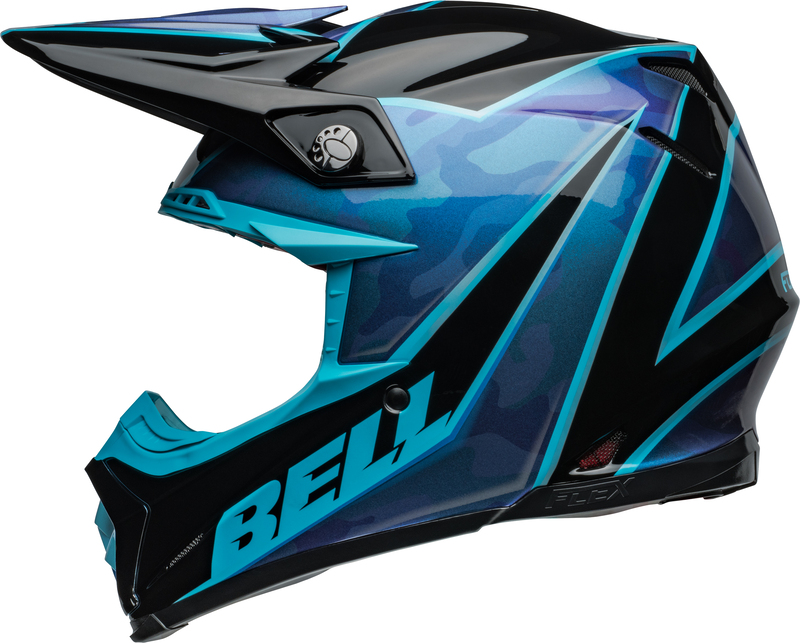 Bell Moto-9S Flex Sprite Gloss Black Blue