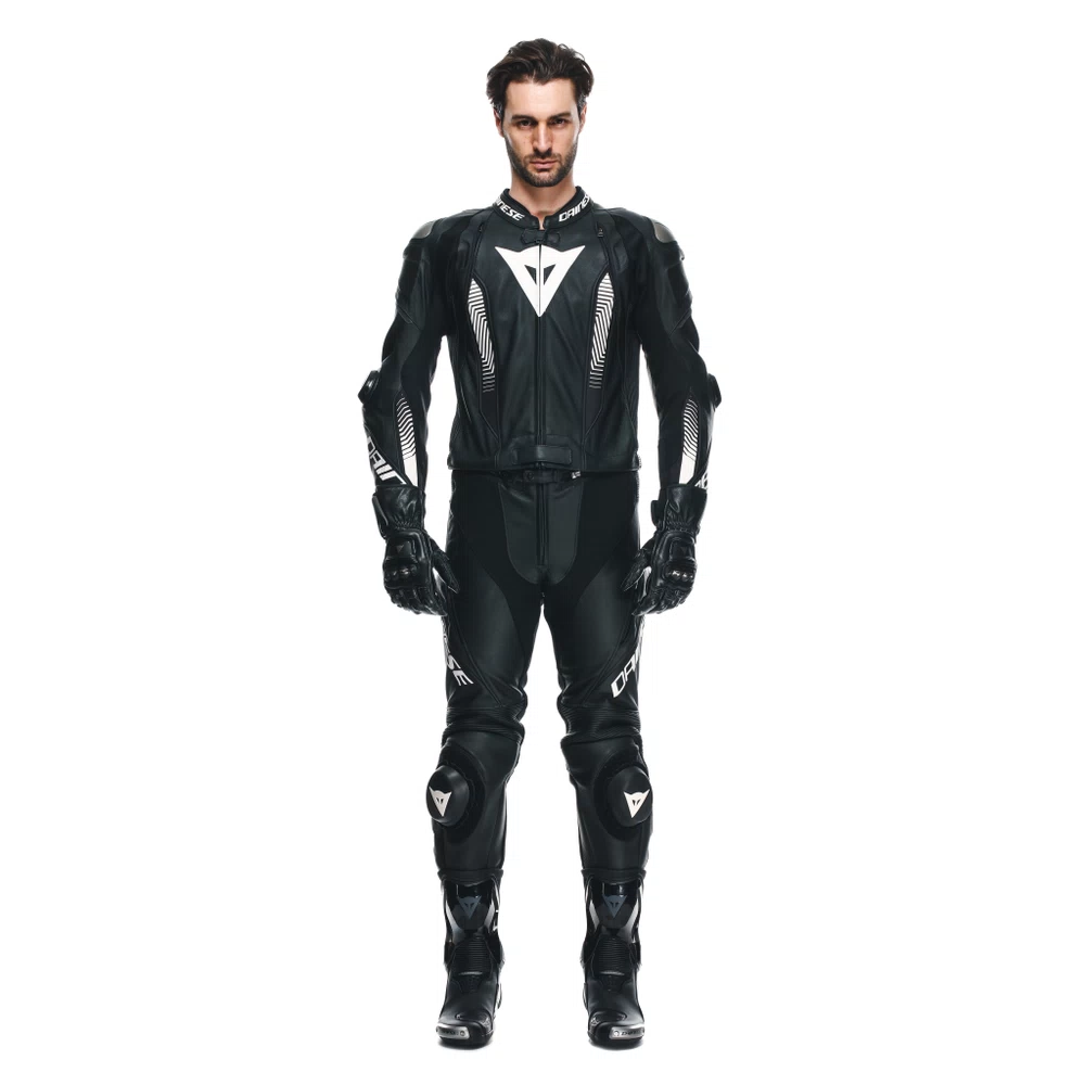 LAGUNA SECA 5 2PCS LEATHER SUIT black/black/white