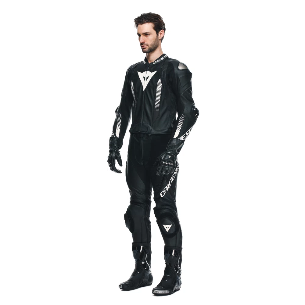 LAGUNA SECA 5 2PCS LEATHER SUIT black/black/white