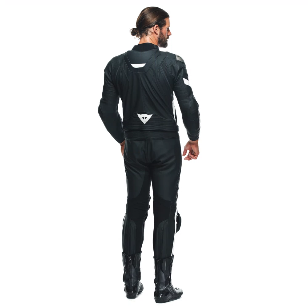 Dainese Avro 4 Leather 2Pcs Suit S/T black-matt/black-matt/white