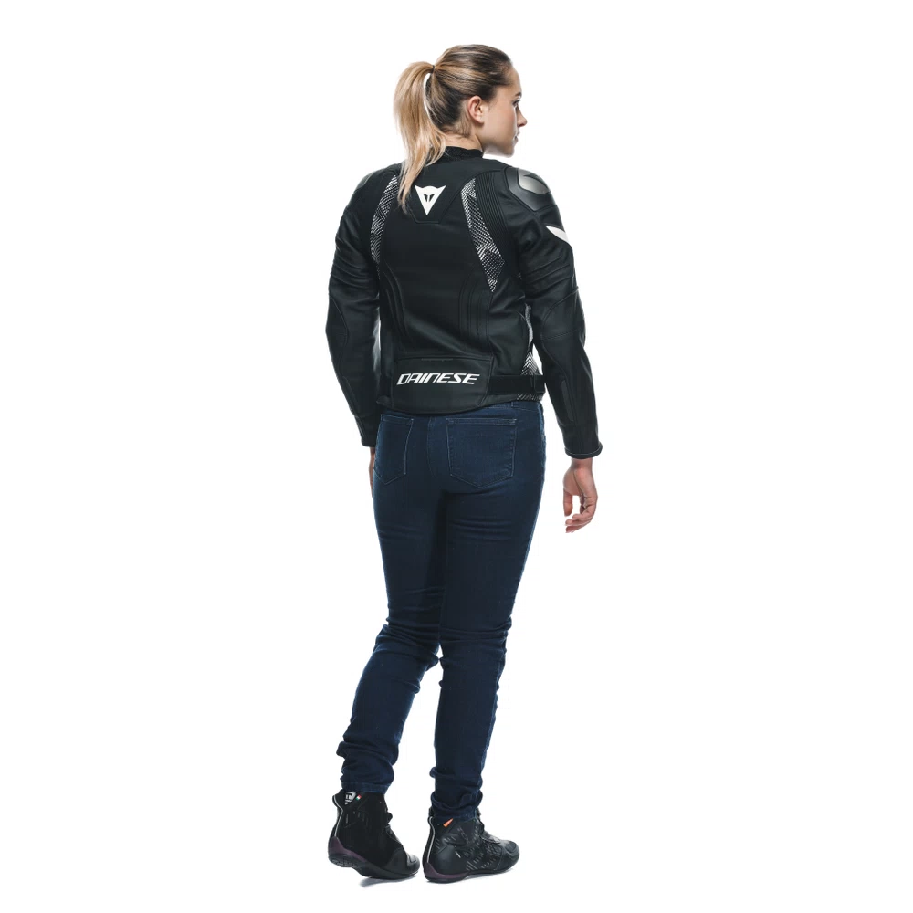 Dainese Avro 5 Leather Jacket Wmn black/black/white