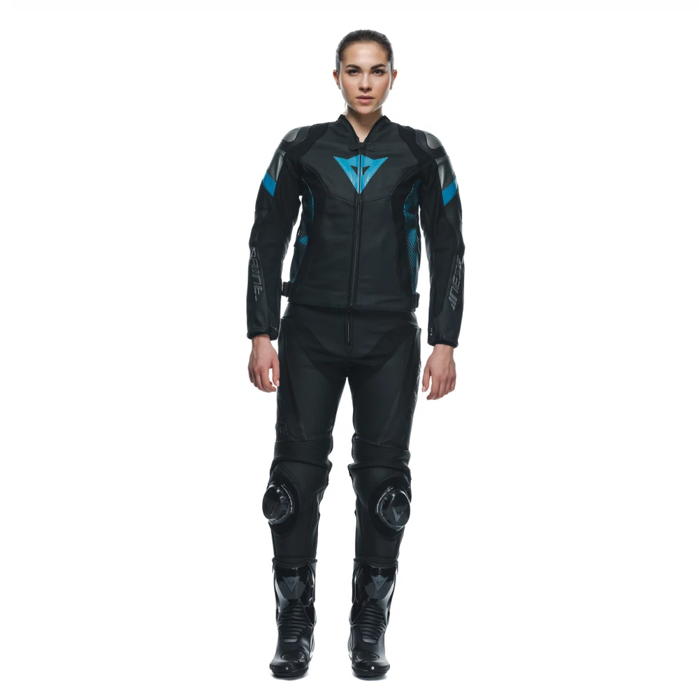 Dainese Avro 5 Leather Jacket Wmn black/teal/anthracite