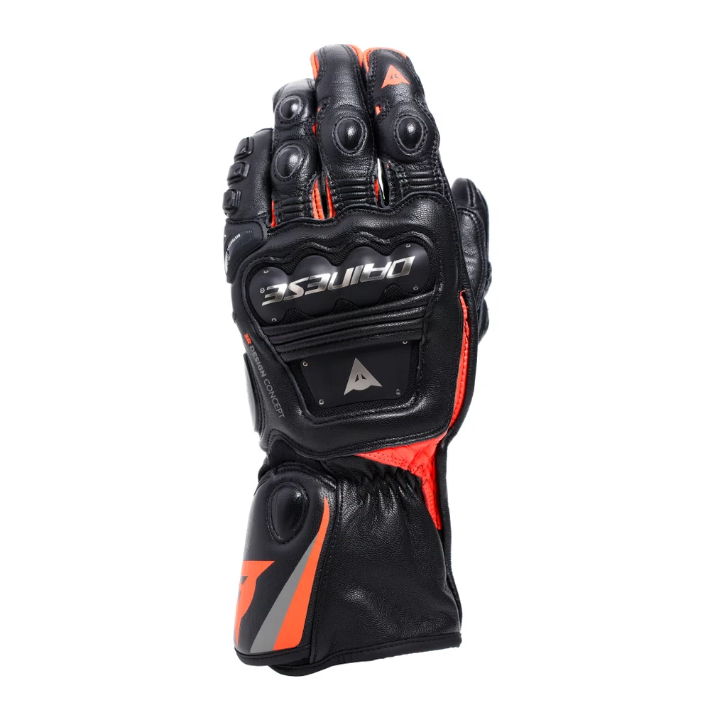 Dainese Steel-Pro Gloves black/fluo-red
