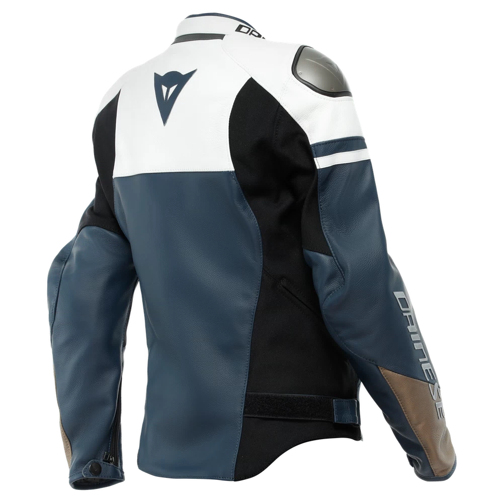 Dainese Rapida Lady Leather Jacket black-iris/white/tibetan-platinum
