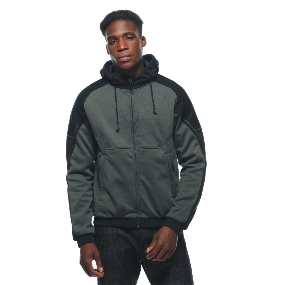 Dainese Daemon-X Safety Hoodie Full Zip green/black