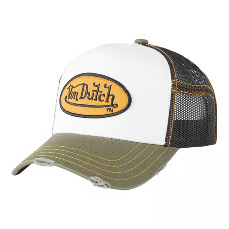 [719051] VON DUTCH TRUCKER MESH White / Black