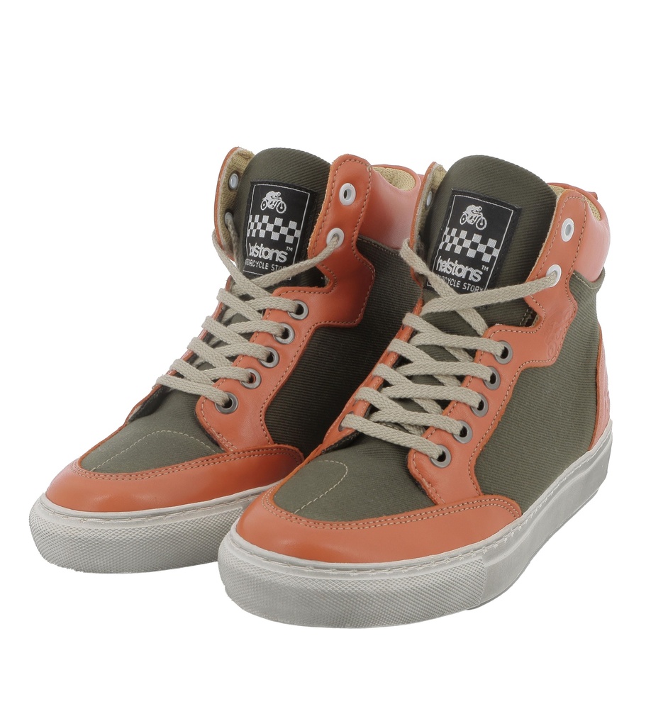 [2021039 KO 39] Helstons MAYA Toile Armalith-Leather khaki-orange (39)
