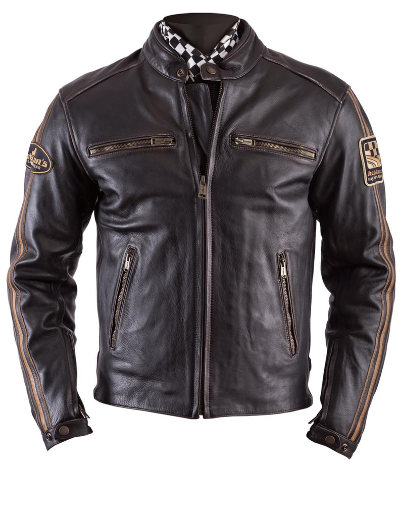 [20140011 M S] Helstons ACE Leather Oldies brown (S)