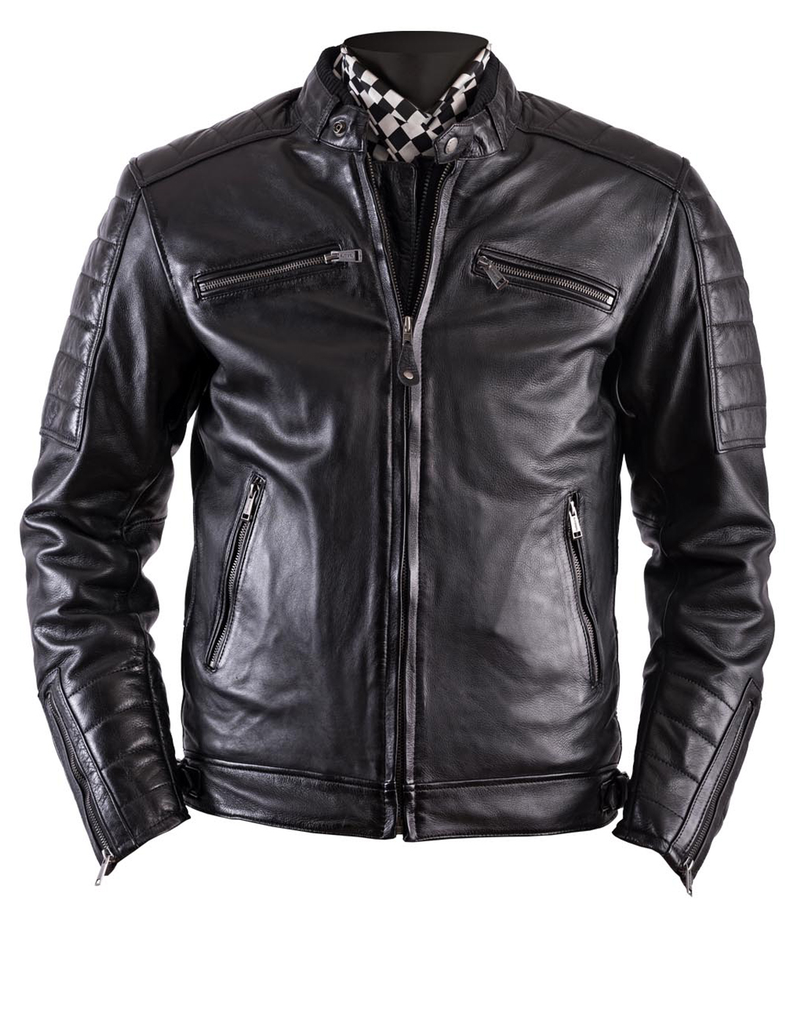 [20140054 NO S] Helstons CRUISER Leather Rag black (S)