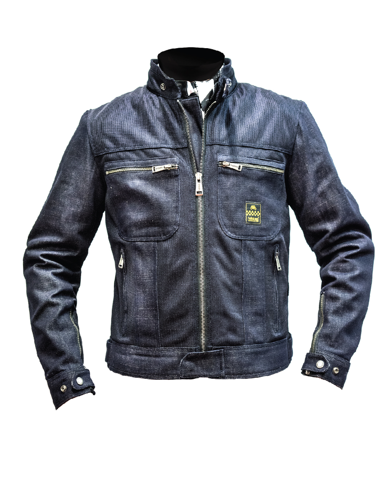 [*20180006 BL S] Helstons GENESIS AIR Man Coton-Mesh blue (S)