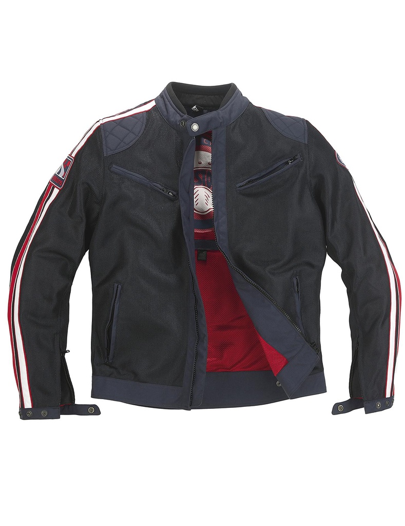 [*2021092 BRB S] Helstons PACE AIR  MESH blue (Red-White) (S)