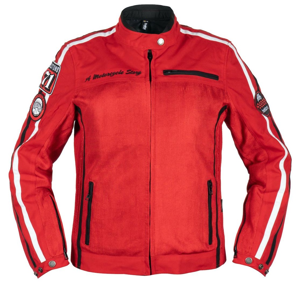 [*2021024 R S] Helstons QUEEN AIR  MESH red (White-Black) (S)