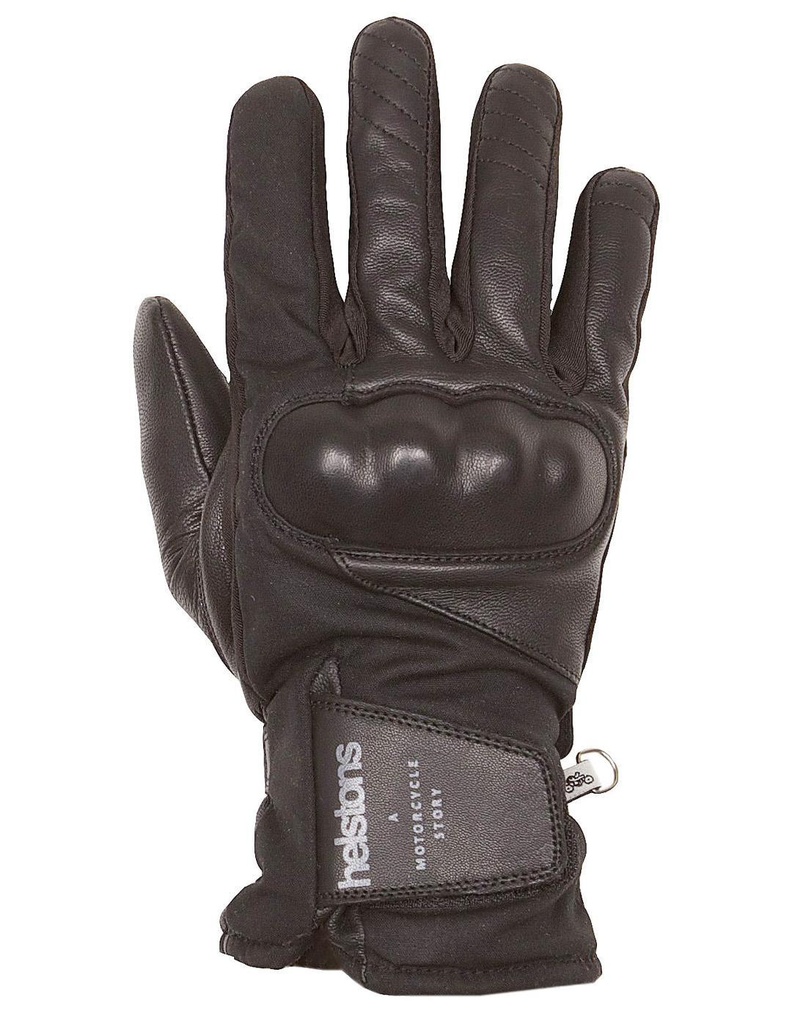 [20190047 NO T8] Helstons CURTIS Winter Leather- Wax black (T8)