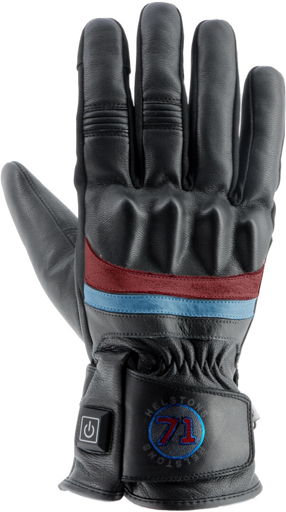 [2021073 NRB T8] Helstons BORA Winter (HEATING) Leather black (Red-Blue) (T8)