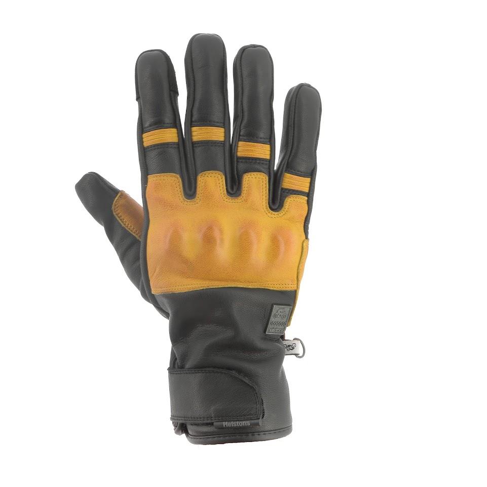 [2022035 NG T8] Helstons WISLAY Winter Leather black-gold (T8)