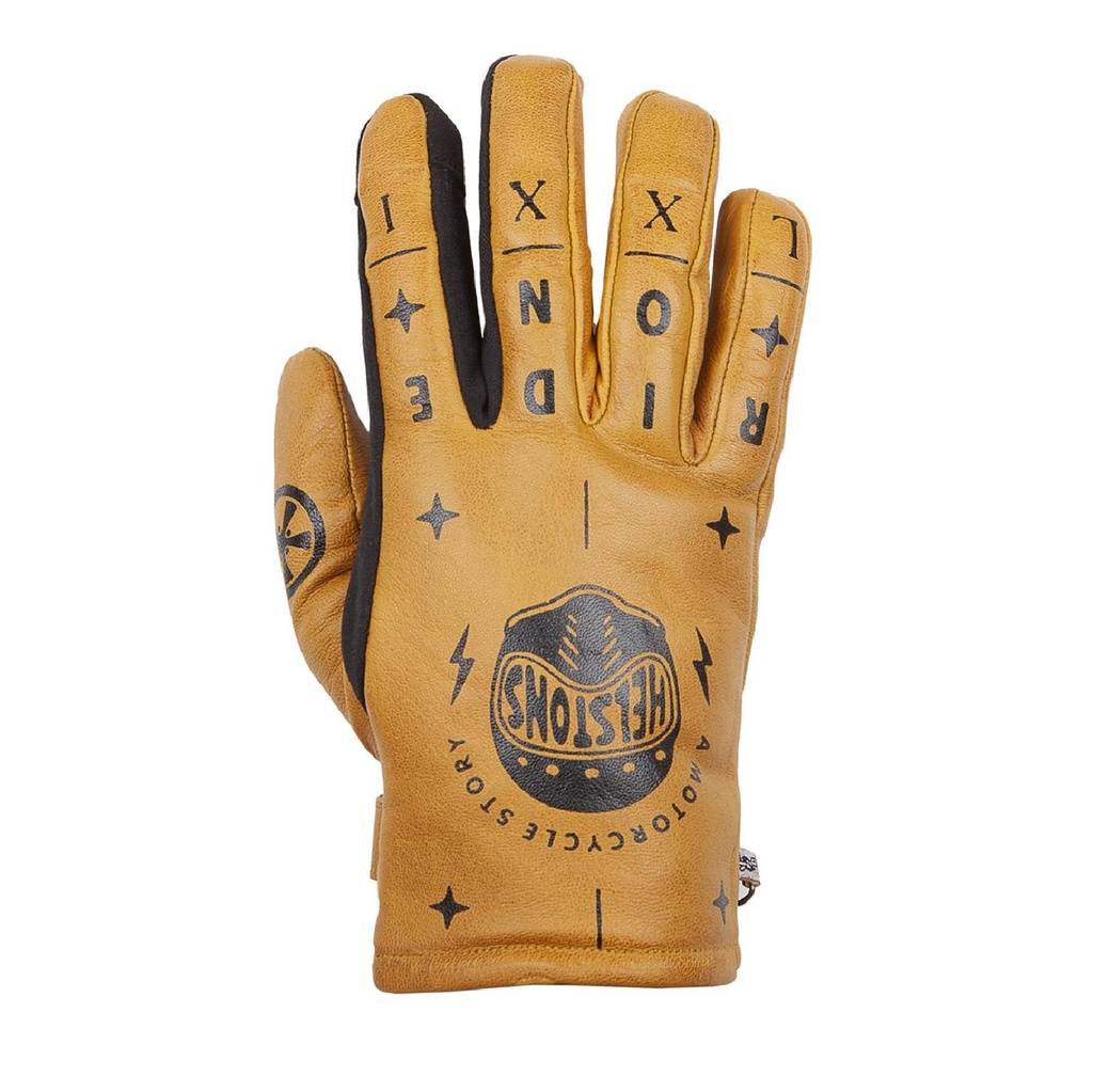 [2021072 GHE T8] Helstons KUSTOM Winter Leather gold (helmet) (T8)