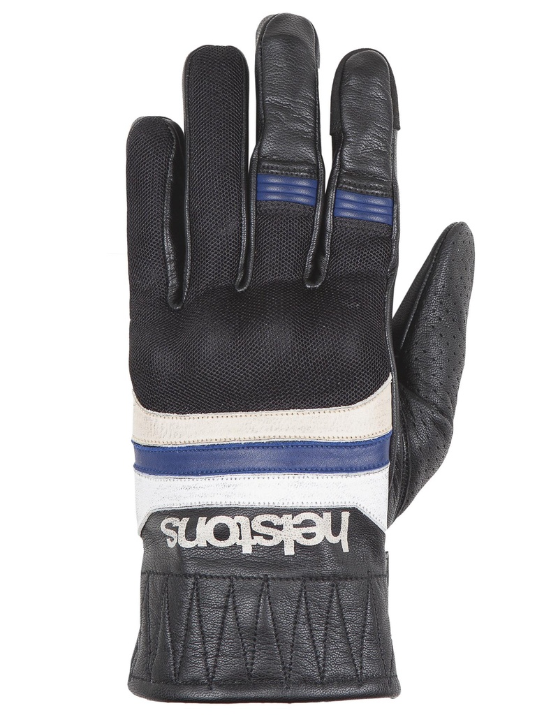 [2021115 NBBB T8] Helstons BULL AIR Summer Leather-Mesh black (Blue-Beige-White) (T8)