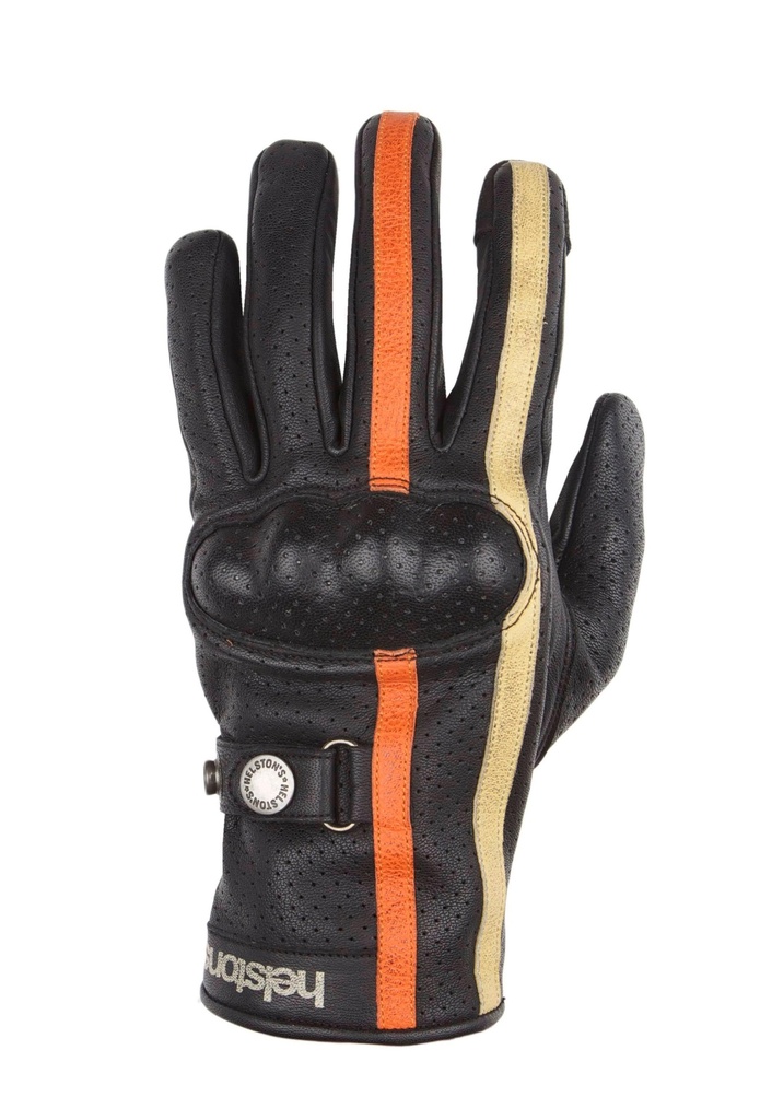 [2021031 NOB T8] Helstons EAGLE AIR Summer Leather black (Goldange-Beige) (T8)
