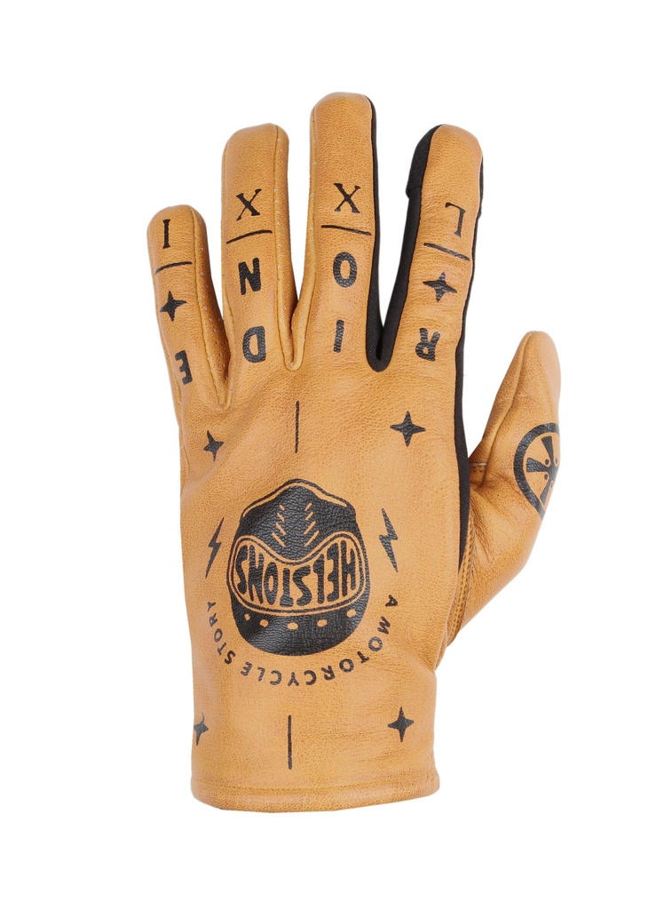 [2021034 GHE T8] Helstons KUSTOM Summer Leather gold (helmet) (T8)