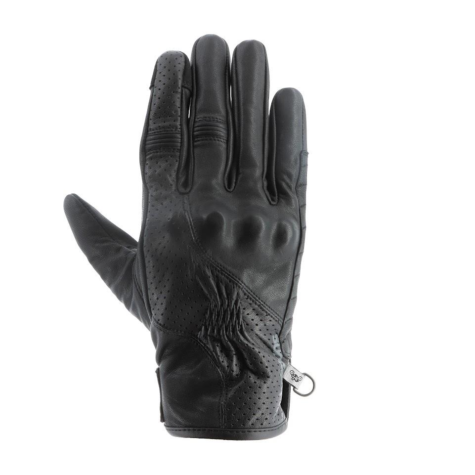 [2023023 NN T8] Helstons BROOKS AIR Summer Leather Perforated black-black (T8)