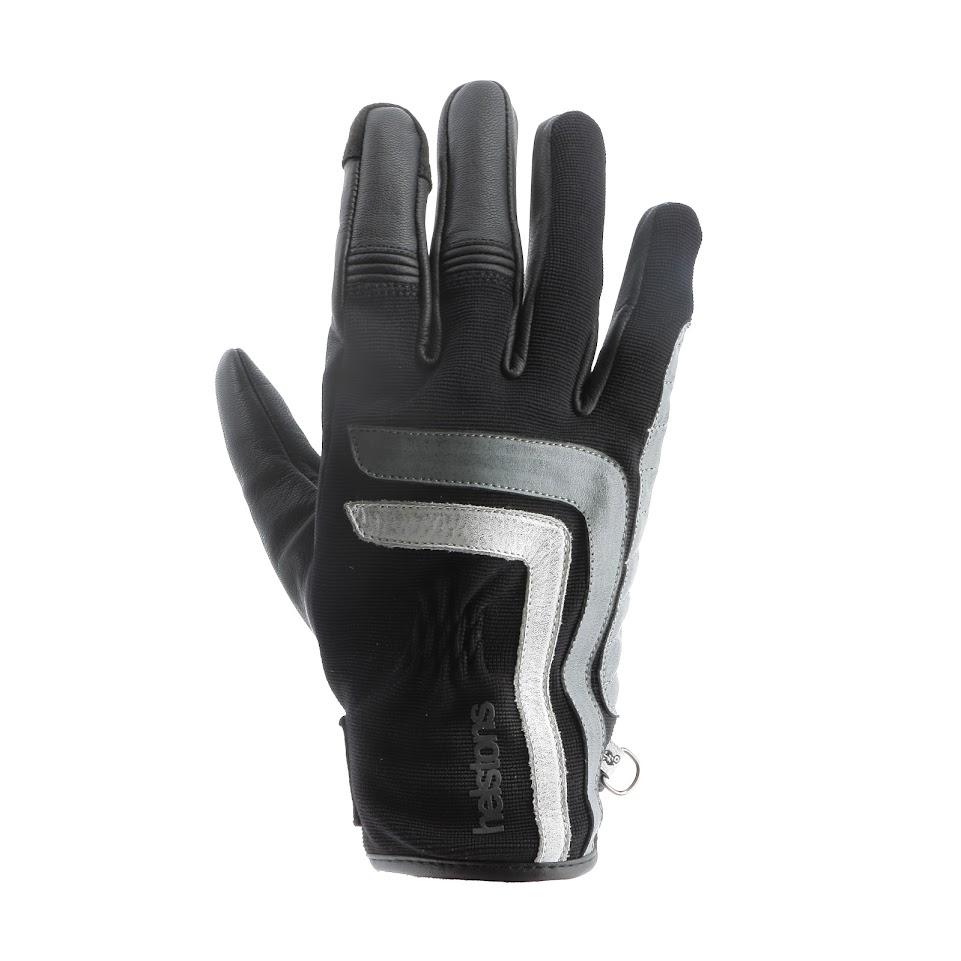 [2023025 NGB T8] Helstons JEFF Summer Leather-4Ways black (Grey-White) (T8)
