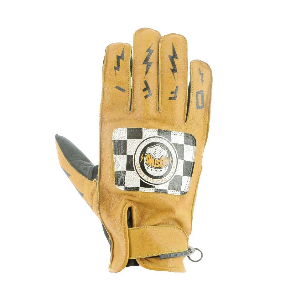 [2023026 GNO T8] Helstons LOGO Summer Leather-Amara gold-black (T8)