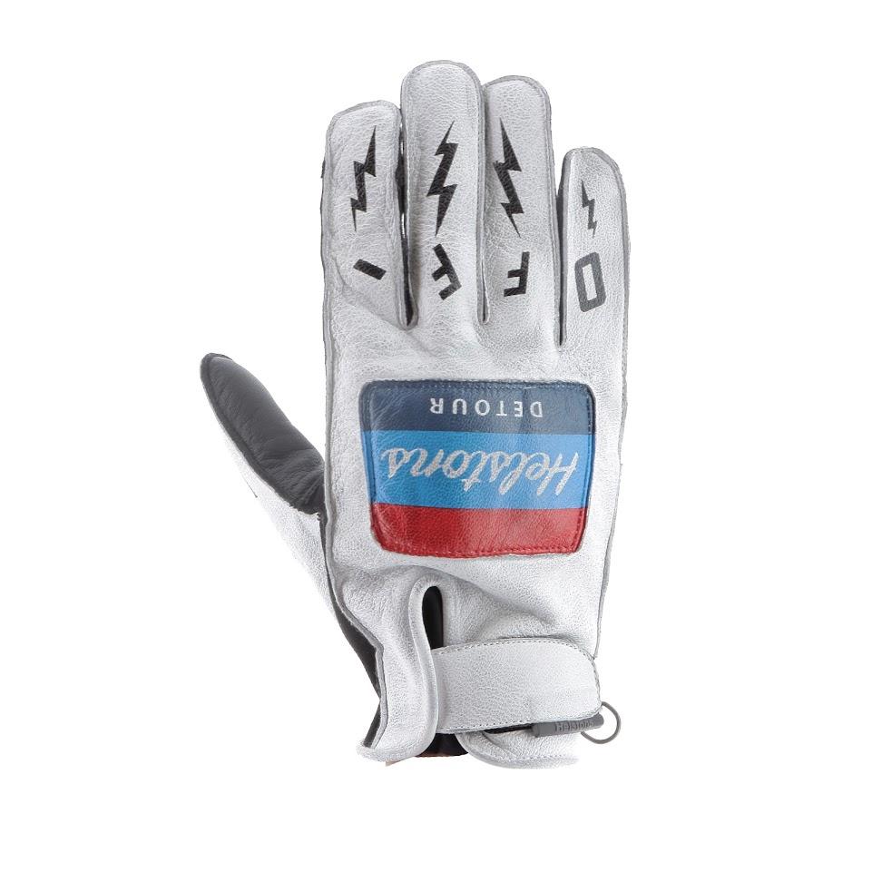 [2023029 BNO T8] Helstons DETOUR Summer Leather-Amara white-black (T8)