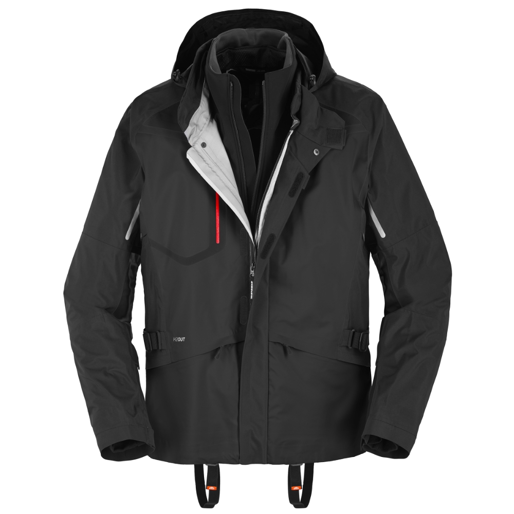[D238-026-S] Spidi Mission-T Jacket Black (S)