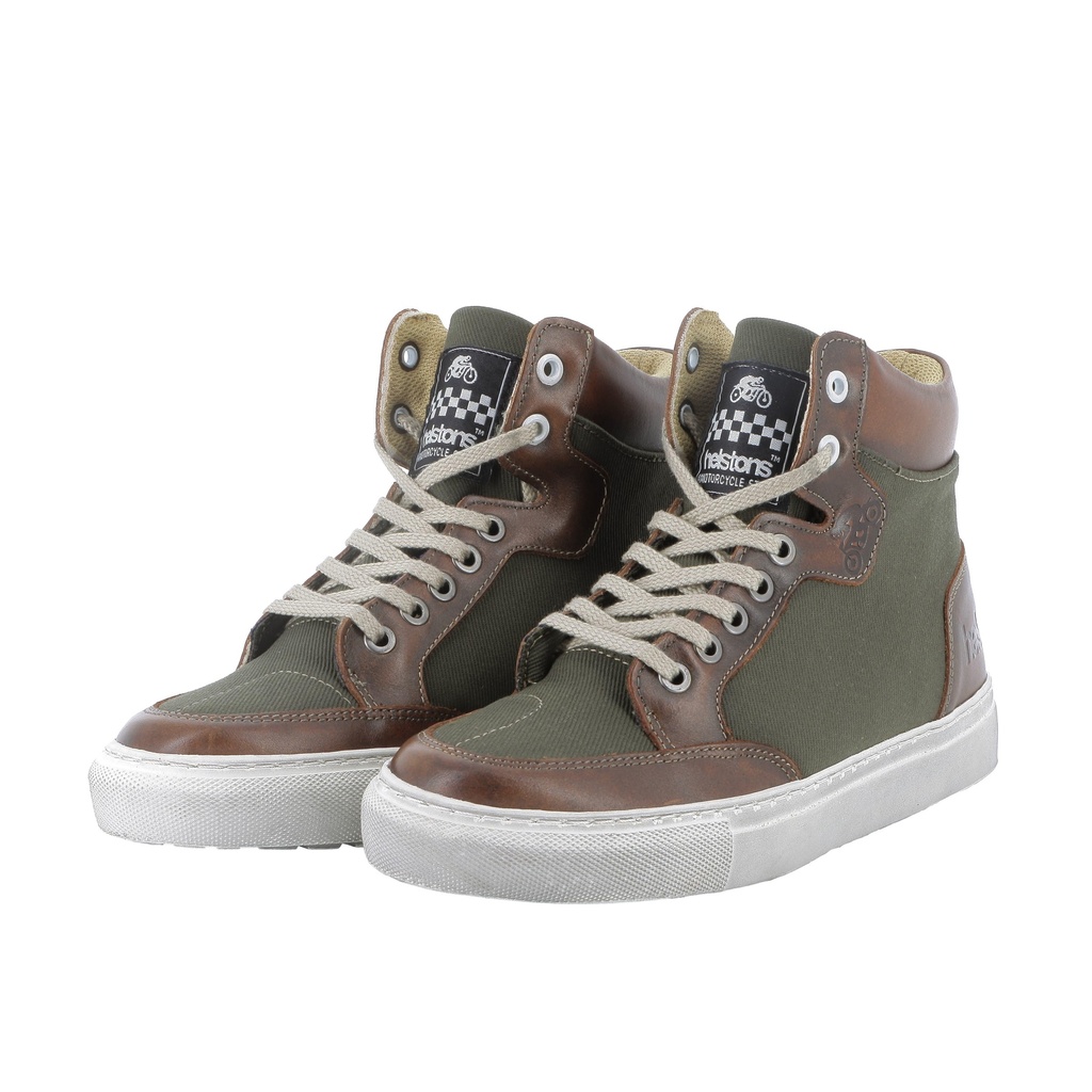 [2021038 KMV 39] Helstons KOBE Toile Armalith-Leather khaki-brown old (39)