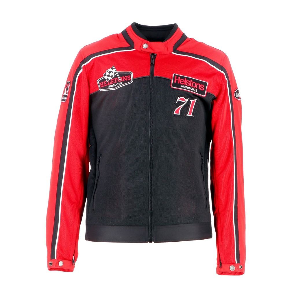 [2024007 RN S] Helstons FORMULA SPORT AIR -Mesh red-black (S)