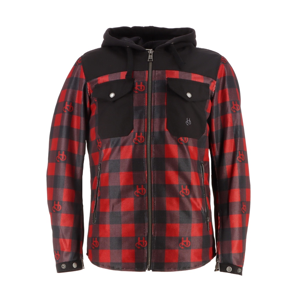 Helstons WOOD AIR Canvas-Mesh black-red