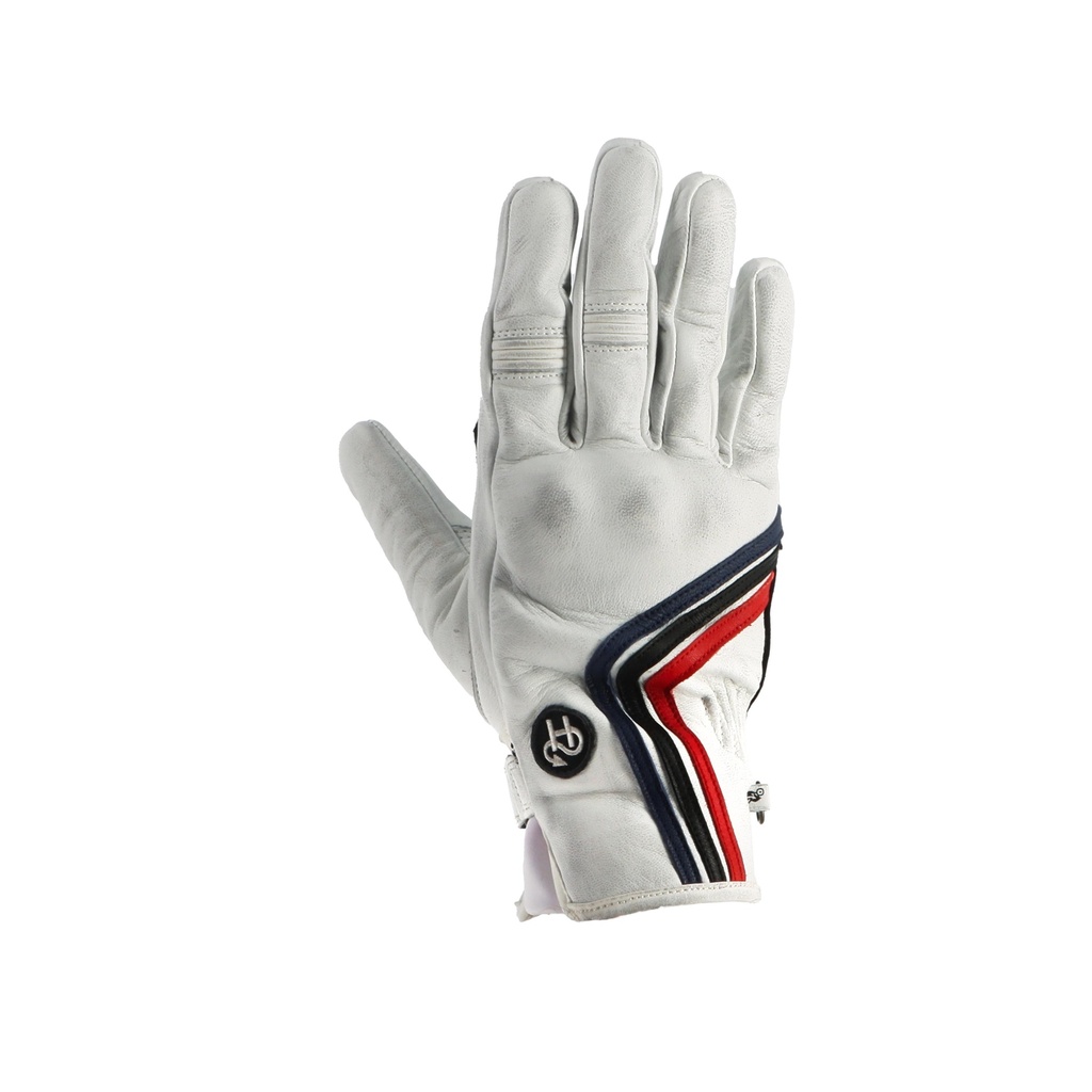 [2024025 BBNR T8] Helstons LINE Summer Leather white (Blue-Black-Red) (T8)