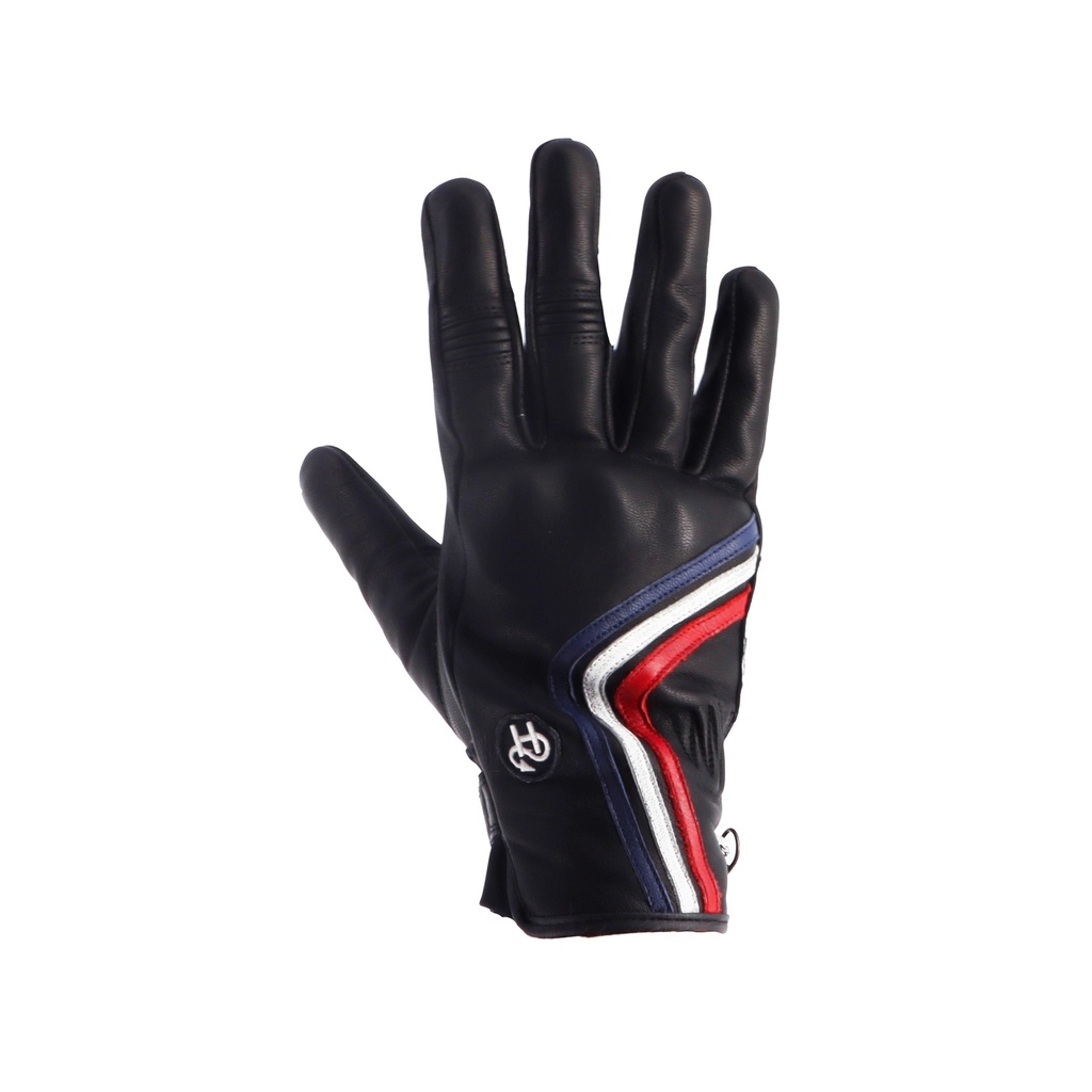 [2024025 NBBR T8] Helstons LINE Summer Leather black (Blue-White-Red) (T8)