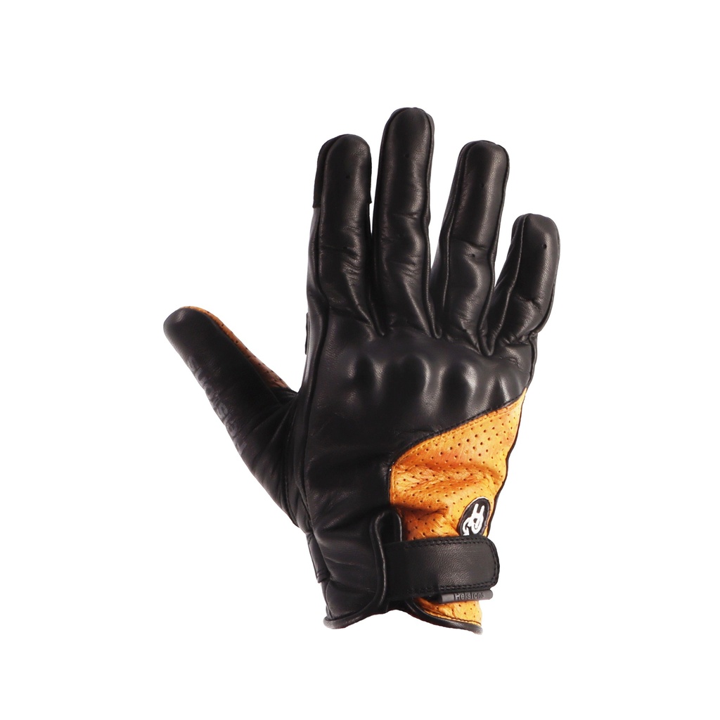 [2024031 NG T8] Helstons VIRAGE Man AIR Summer Leather black-gold (T8)
