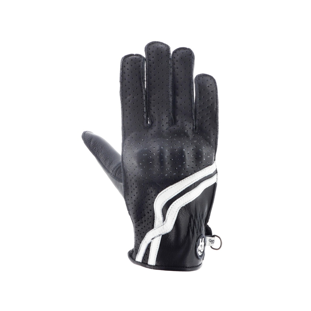 [2024040 NBLA T6] Helstons VIRAGE Lady AIR Summer Leather black (White) (T6)