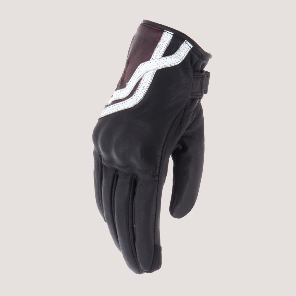 Helstons VIRAGE Lady Summer Leather black-bordeaux (White)