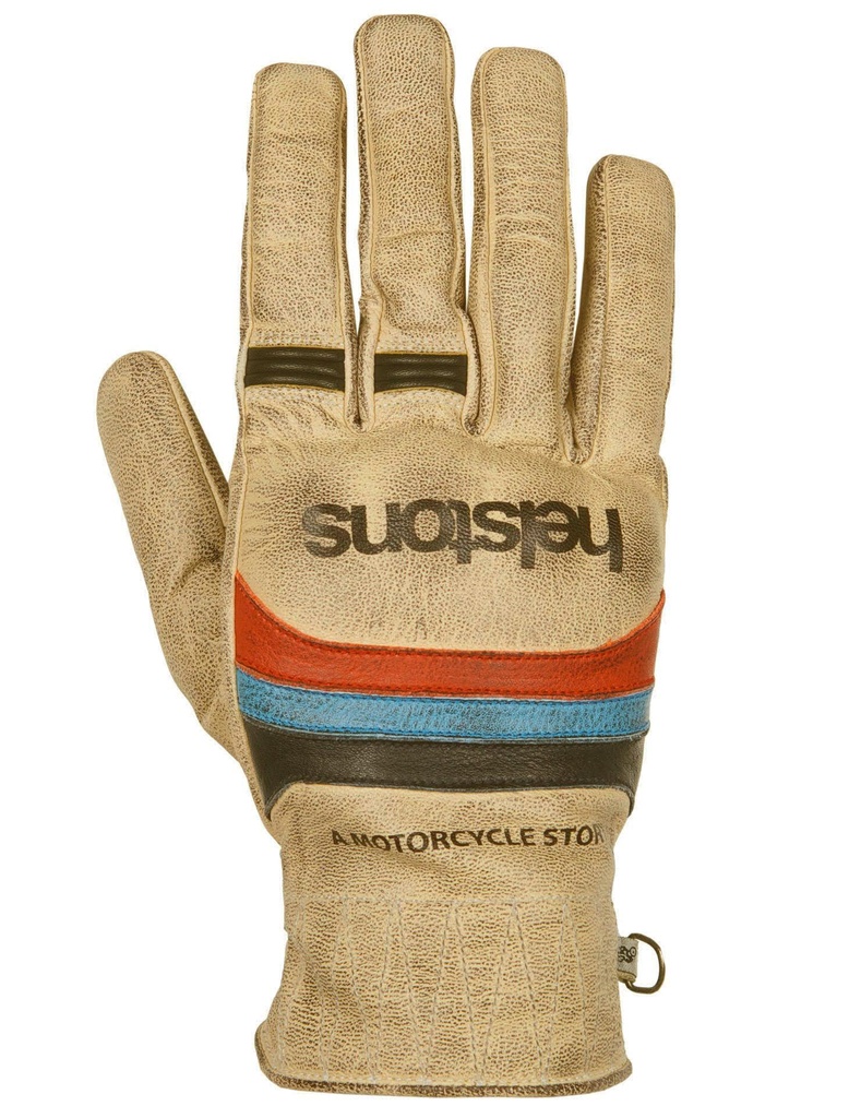 [2024046 BBR T8] Helstons MORA MI-SAISON Leather beige (Blue-Red) (T8)