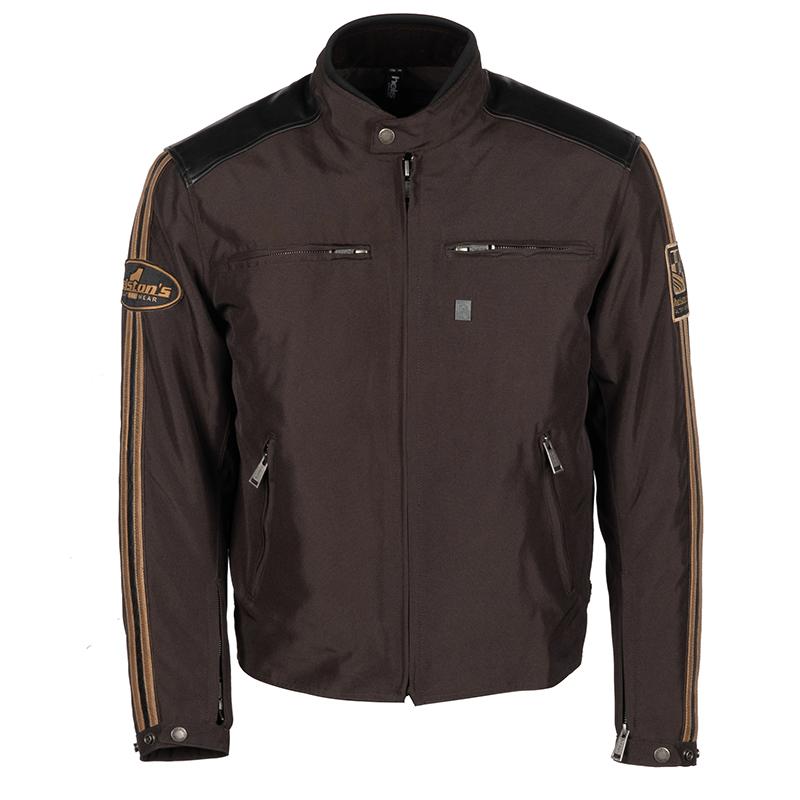 [2021060 M S] Helstons ACE Tissu-Cuir Brown (S)